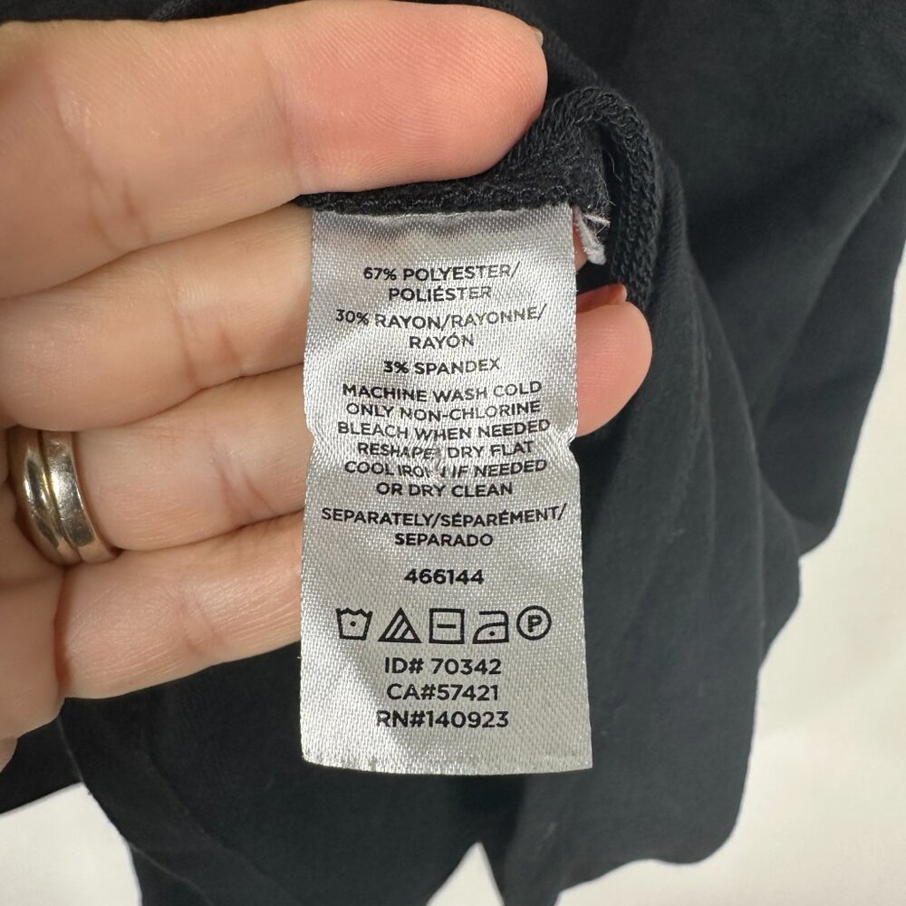 2/$30 Lou & Grey Scoop Neck Slip Dress Black XS #1539 - Picture 6 of 7